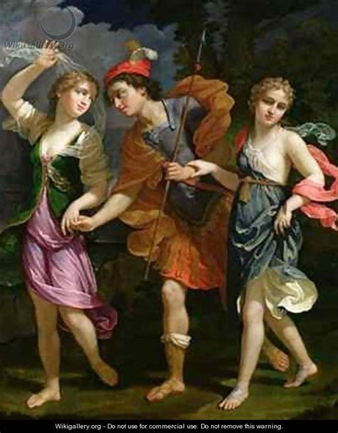 Theseus with Ariadne and Phaedra - Benedetto Gennari - WikiGallery.org ...