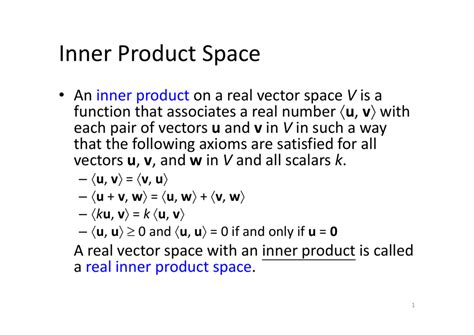 Inner Product Space