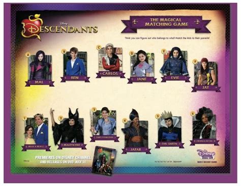 Free Disney Descendants Magical Matching Game | Mama Likes This