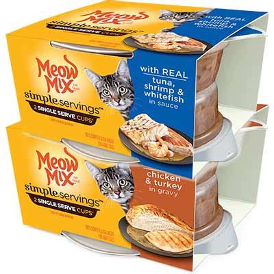 Free cat food Meow Mix Simple Servings - Freebies and Free Samples by Mail