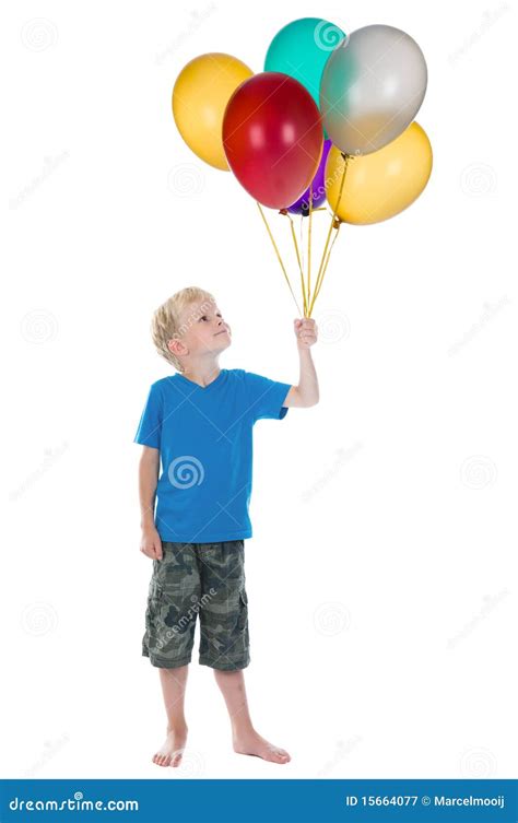 Happy Boy With Balloons Royalty Free Stock Photography - Image: 15664077