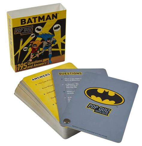 DC COMICS BATMAN POP QUIZ TRIVIA DECK – Smallville Comics