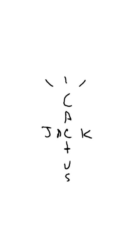 Download Cactus Jack Travis Scott Text Logo White Aesthetic Wallpaper ...