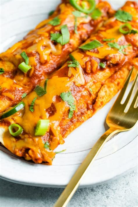 Healthy Chicken Enchiladas - Eating Bird Food