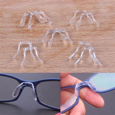 2pcs Silicone Nose Pads U Shape Anti Slip Nose Pads Eyeglass Sunglasses Stick On Pad Eye Glasses ...