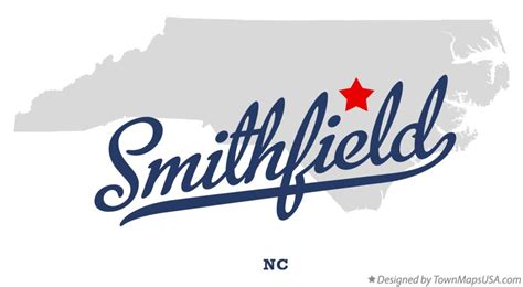 Map of Smithfield, NC, North Carolina