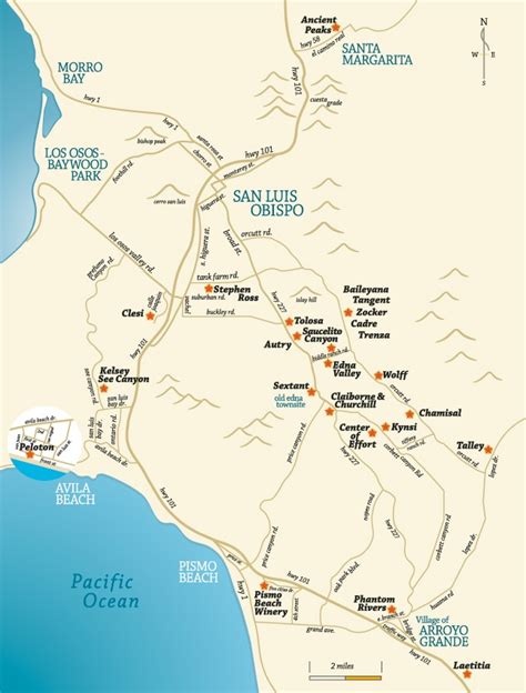 San Luis Obispo Winery Map - California Winery Advisor