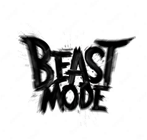 Premium Vector | Beast mode lettering tshirt print logo vector illustration