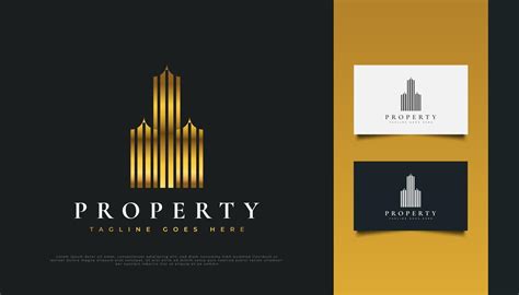 Luxury Gold Real Estate Logo Design 3070416 Vector Art at Vecteezy