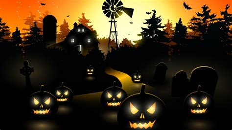 1920x1080 Resolution Halloween Haunted House 1080P Laptop Full HD Wallpaper - Wallpapers Den