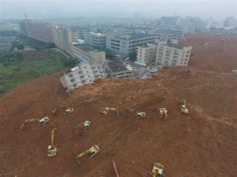 China Landslide: Footage Shows Buildings Demolished in Shenzhen - Newsweek