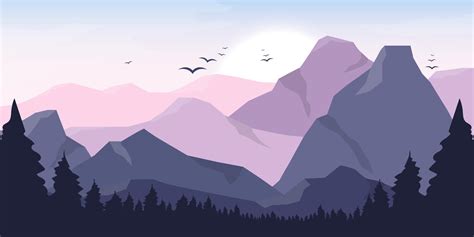 Mountain beautiful landscape background vector design illustration ...