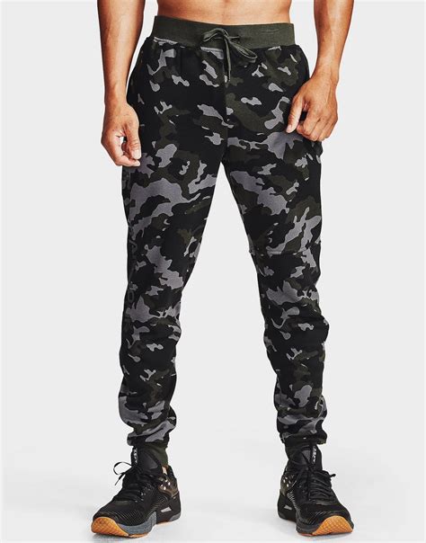 Under Armour Rival Fleece Camo joggers in Black for Men - Lyst