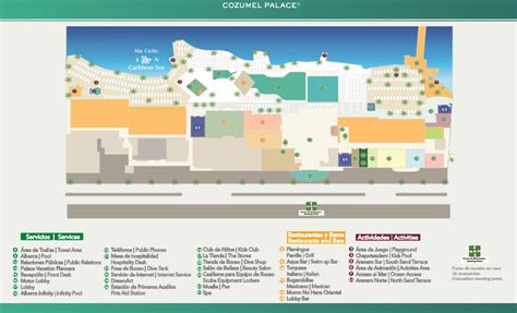 Cozumel Palace Map | Sunset Travel Inc.