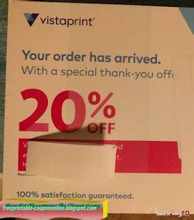 Printable Coupons 2021: Vistaprint Coupons