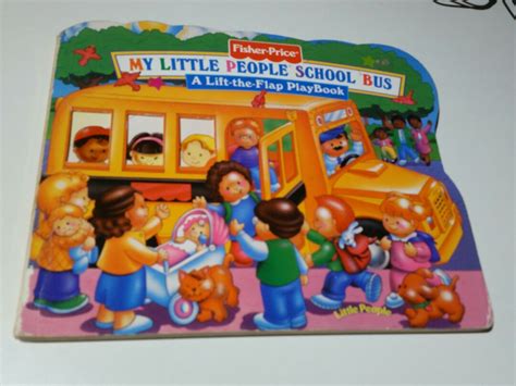 Fisher Price little people school bus lift the flab play book, Books & Stationery, Children's ...
