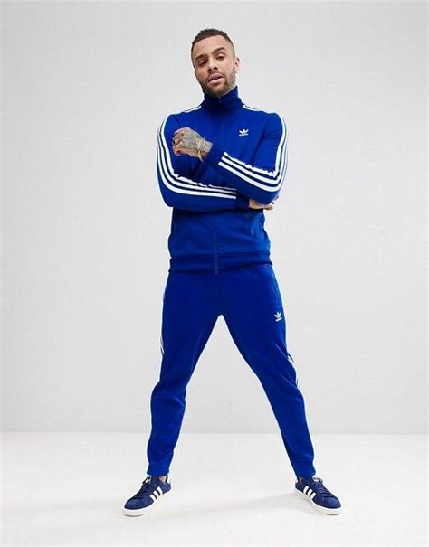 adidas Originals adicolor Beckenbauer Tracksuit in Blue | Adidas outfit ...