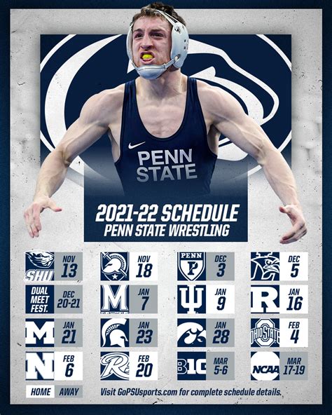 Penn State WRESTLING on Twitter: "The 2021-22 schedule is out! Penn ...