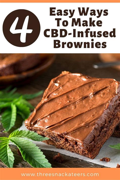 How to Make the Best CBD Brownies - 4 Easy Ways - The Three Snackateers