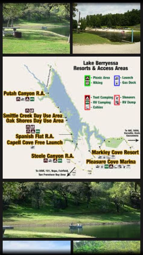 Lake berryessa map | Lake berryessa, Hiking essentials, Lake