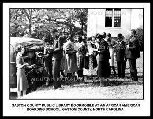 Gaston County Public Library Bookmobile at an African American Boarding ...