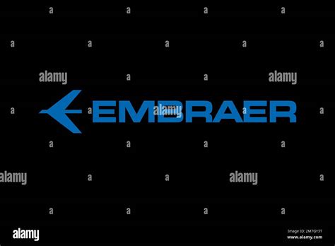 Embraer, Logo, Black background Stock Photo - Alamy