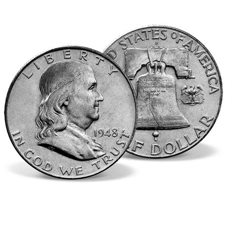 1948 Franklin Silver Half Dollar | Solid Silver | Silver | American Mint