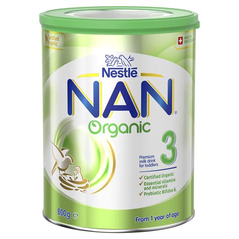 NESTLE NAN ORGANIC 3, Toddler 1+ Year Milk Formula – 800g | Amals ...