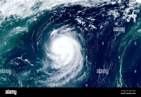 Category 5 super typhoon from outer space view. The eye of the hurricane Stock Photo - Alamy