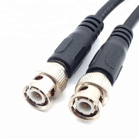 Bnc Male Connectors 50 Ohm Rg58 Coaxial Cable Black - Buy Coaxial Cable ...