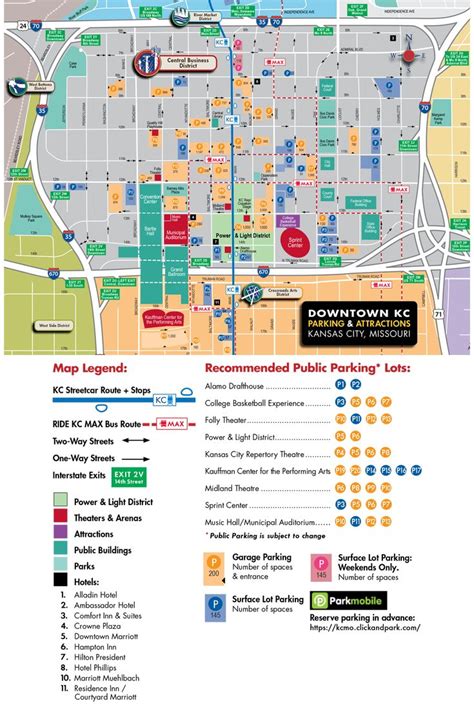 Downtown Kansas City Parking Map | Kansas city, Kansas city missouri, Downtown