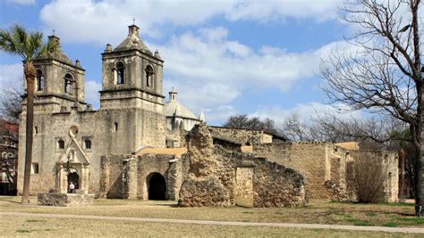 Mission Concepcion, San Antonio Missions National Historical Park, San Antonio, Texas - Busy ...