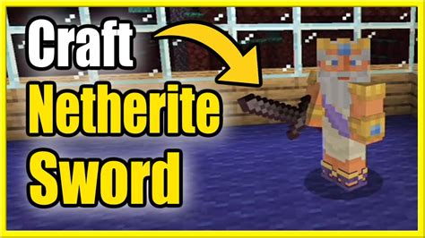 How to Make a Netherite Sword in Minecraft Survival (Recipe Tutorial ...