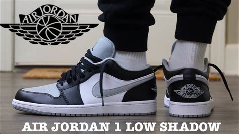 REVIEW AND ON FEET OF THE AIR JORDAN 1 LOW "SHADOW" BEST LOW YET? - YouTube