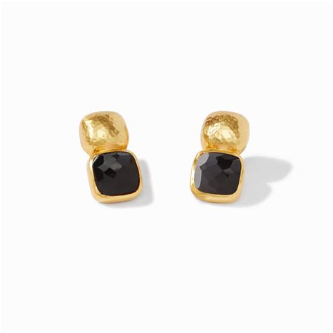 Julie Vos Catalina Earring- Obsidian Black - Cornelia Park