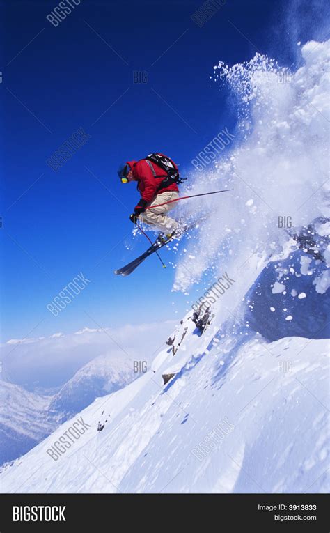 Man Skiing On Mountain Image & Photo (Free Trial) | Bigstock