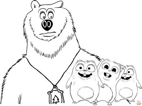 Fun and Free Grizzy and the Lemmings Coloring Pages for Kids