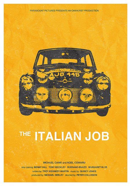 The Italian Job (1969) | Movie posters, Movie posters minimalist ...