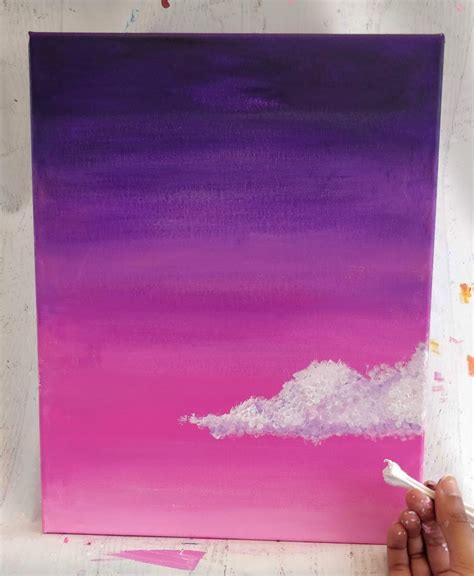 How To Paint Clouds With Acrylic Paint the Easy Way! | Feeling Nifty