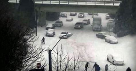 Ice storm leaves North Carolina drivers stranded - CBS News