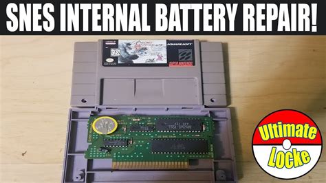 Super Nintendo Cartridge Save Battery Replacement - YouTube