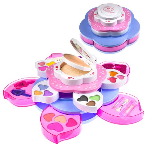 Toysical Kids Flower Makeup Kit Non-Toxic Cosmetic Set for Girls - Walmart.com - Walmart.com