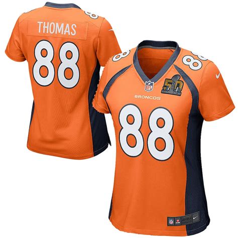 Nike Demaryius Thomas Denver Broncos Women's Orange Super Bowl 50 Game ...