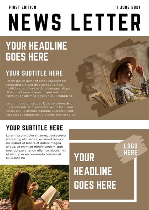 Free Email Newsletter Canva Templates | Slidechef