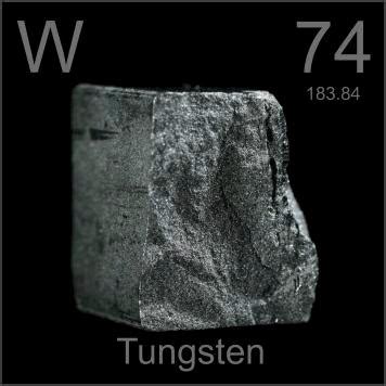 Pictures, stories, and facts about the element Tungsten in the Periodic Table