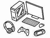 Computer/Video Game Themed Coloring Page By Special Elephants  TPT sketch template