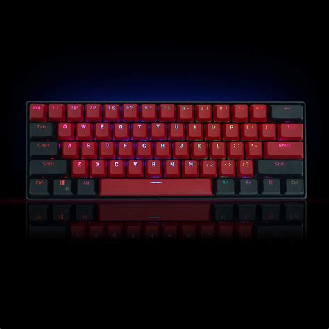 IOAOI PBT Keycaps, Black and Red Keycaps OEM keycaps 61 Keycaps Set for ...