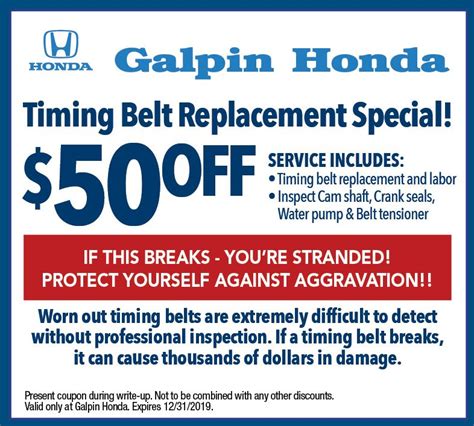 Galpin Honda Service Specials & Coupons, Oil Change, Tires, Brakes in ...