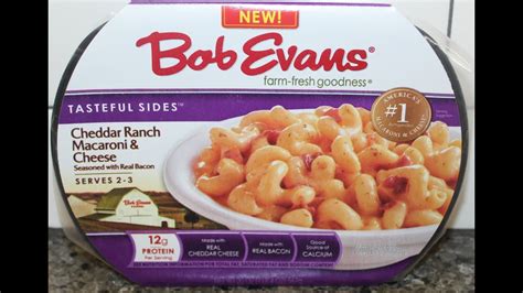 Bob Evans: Cheddar Ranch Macaroni & Cheese Review - YouTube