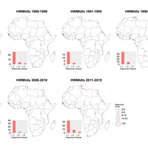 Map of annual average precipitation (mm) in Africa from the Global ...